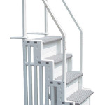 Above Ground Pool Steps- Strong and Easily Snaps Together for Installation.
